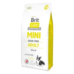 Уцінка. Сухий корм для собак мініатюрних порід Brit Care GF Mini Adult Lamb з ягням 7 кг 