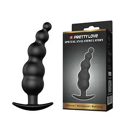 Анальна пробка - Pretty Love Special Anal Stimulation Butt Plug Black - мініатюра 1