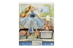 Лялька "Emily" з аксесуарами, шарнірна QJ102 р.28.5 x 6.5 x 32.5см