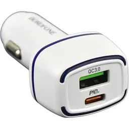 Автомобільний зарядний пристрій Borofone BZ14A PD20W QC3.0 Type C to Lightning 3A Білий