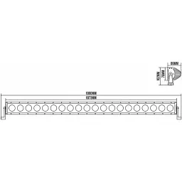 Автофара Belauto Cree Combo LED світлодіодна 20х10W (BOL2010C) - мініатюра 2