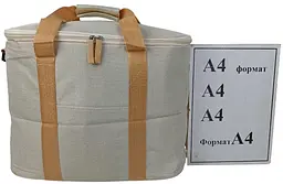 Термосумка Cooling 30L поліестер Бежева - мініатюра 10