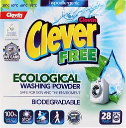 Пральний порошок Clever Free 1.68 кг (040-1241) - мініатюра 7