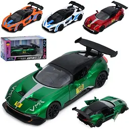 Машина AS-3166 АвтоСвіт, 1:32-38, метал, інерція, 12,5см, відчиняються двері, гумові колеса