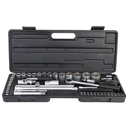 Набір насадок торцевих Grad 1/4", 1/2"+ аксесуари 51 шт (кейс) (6003105) - мініатюра 2