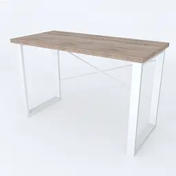 Письмовий стіл Ferrum-decor Драйв 750x1200x600 Білий метал ДСП Дуб Сонома Трюфель 32 мм (FRD-103335) - мініатюра 5