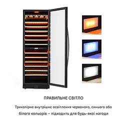 Винний холодильник Klarstein Vinovilla Grande 162 Built-in Duo Onyx Edition 4 (10045909) - мініатюра 2