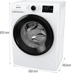 Пральна машина Gorenje фронтальна 8 кг 1200 A+++ 55 см дисплей інвертор пара Wi-Fi білий - мініатюра 10