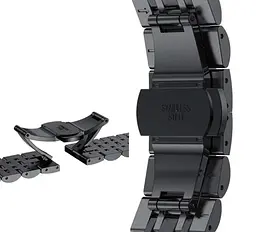 Металевий ремінець Primolux Steel Link для годинника Xiaomi Amazfit T-Rex 2 (A2170) Black - мініатюра 5