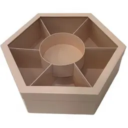 Подарункова коробка менажниця UFO W2647 Cream 38х33х11 см (W2647 CREAM менажниця)