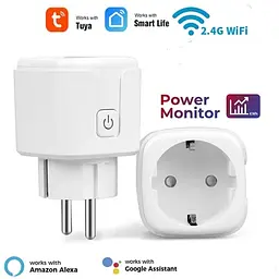 Розумна WiFi розетка 16А Smart Life Head з таймером для дистанційного керування розеткою через інтернет та обліку витрати енергії туя - мініатюра 2