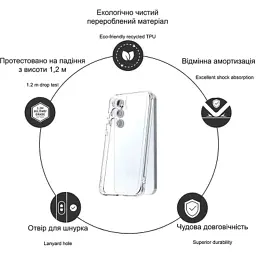 Чохол до мобільного телефона Drobak Acrylic Case with Airbag Samsung Galaxy S23 FE Camera cover (949429) - мініатюра 2
