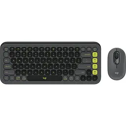 Комплект (клавіатура, миша) бездротовий Logitech Pop Icon Combo Graphite (920-013156)