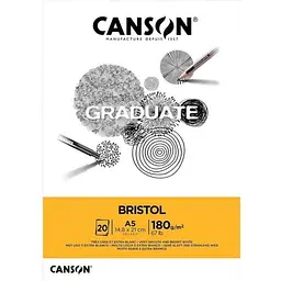 Склейка паперу для рисунку Canson Graduate Bristol 180г/м2 20л