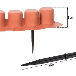 Палісад Prosperplast Palisada 4 м теракотовий (IPAL7-R624) - мініатюра 6