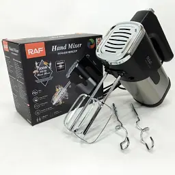 Ручний міксер кухонний R-6630 5 швидкостей 2 чорний насадки - мініатюра 6