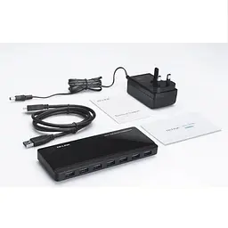 Хаб USB UH720, Black, USB 3.0 - 7xUSB 3.0 / 2xUSB 3.0 (5V/2.4A) TP-Link teh0019588 - мініатюра 2