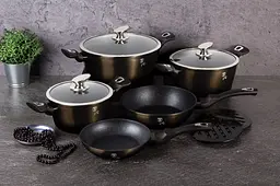 Набір посуду Berlinger Haus Shiny Black 7 предметів (BH 6615) - мініатюра 4