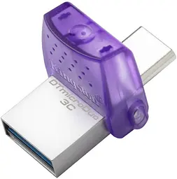 Flash Drive DT Duo 3C 128GB 200MB/s dual USB-A + USB-C Kingston teh0023311 - мініатюра 4