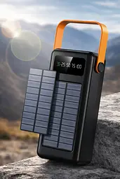 Зовнішній акумулятор / Повербанк YM-636CX 60000 mAh / Power Bank SOLAR 4хUSB - мініатюра 2