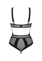 Боді Obsessive Chic Amoria otwarte XS/S чорний - мініатюра 6