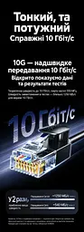 Мережевий кабель UGREEN NW122 10 м патч-корд Ethernet RJ45 штекер і RJ45 штекер Cat 6A до 10 Гбіт/с неекранований U/UTP діаметр кабелю 2,8 мм жили з чистої міді чорний (70656) - мініатюра 9