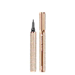 Підводка-фломастер для очей чорна Qoiden Rose Diamonds Long Eyeliner