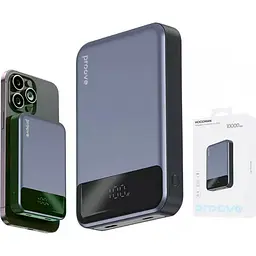 Зовнішній акумулятор Proove Hoodman Magnetic 10000mAh 20W Grey (PBH120010003) [108232] - мініатюра 4