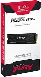 SSD накопичувач Kingston Kingston M.2 8TB PCIe 5.0 FURY Renegade - мініатюра 8