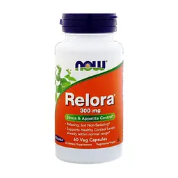 Трави Now Foods Релора, Relora, 300 мг, 60 вегетаріанських капсул (NOW-03342)