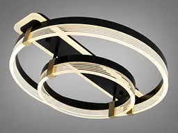 LED-люстра кільця Diasha 5248/500+300BK 75W, 4125 lm - мініатюра 3