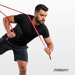 Борцівська резина EasyFit - джгут 10 м червоний (Hard) - мініатюра 6