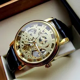Класичний жіночий годинник Winner Gold Brown - мініатюра 9