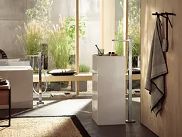 Змішувач Hansgrohe Metropol для ванни підлоговий Matt Black 32532670 Чорний матовий - мініатюра 5
