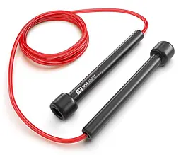 Скакалка Hop-Sport Crossfit NEW з пластиковими ручками HS-P025JR червона - мініатюра 2