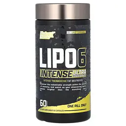 Комплексні жироспалювачі Lipo-6 Intense Ultra Concentrate 60 капсул (USA) Nutrex vit0005597