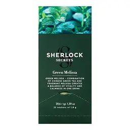 Чай зелений Sherlock Secrets Green Melissa 39.6 г  (22 шт x 1.8 г) - мініатюра 3