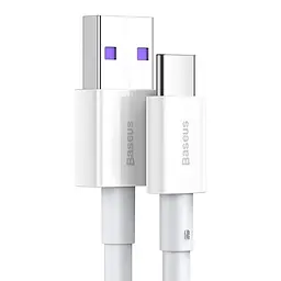 USB кабель Baseus Superior Series Fast Charging Data Cable USB to Type-C 66W 2m білий CATYS-A02 - мініатюра 3