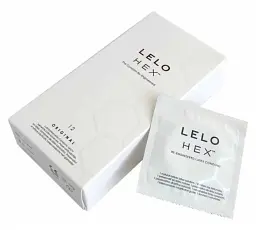 Презервативи Lelo Hex Condoms Original 12 шт. (ROZ6501053568) - мініатюра 2