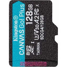 Карта пам'яті Kingston microSDXC Canvas Go! Plus 128GB Class 10 UHS-I U3 V30 A2 (SDCG4/128GBSP) [141532] - мініатюра 2