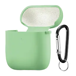 Чехол Silicone Case 2,5mm с микрофибером для AirPods 1/2 Mint