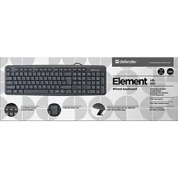 Клавіатура Defender Element HB-520 USB UKR Black (45529) - мініатюра 3