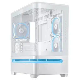 Корпус Asus Prime AP202 Tempered Glas ARGB без БР 2xUSB3.2 1xUSB Type-C Tempered Glass side mATX білий 90DC00P3-B19000