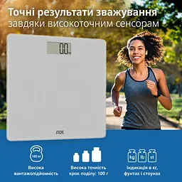 Ваги цифрові підлогові Amina ADE BE2306-3 сріблясті - мініатюра 5