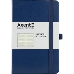 Книга записна Axent Partner 125х195 мм у лінійку 96 аркушів синя (8308-02-A)