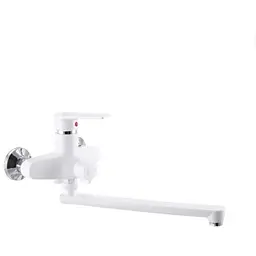 Змішувач для ванни Plamix Oscar-006 Euro Білий (без шланга і лійки) (PM0599)