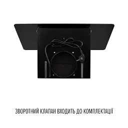 Витяжка декоративна похила PERFELLI VIO 6HW NERO - мініатюра 9