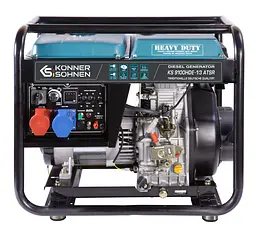 Генератор дизельний Konner&Sohnen KS 9100HDE-1/3 ATSR (EURO V) 230/400В, 6.5/6.0кВТ, 7.5/7.0кВТ, електростартер, 122кг