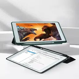 Чохол до планшета BeCover Tri Fold Soft TPU mount Apple Pencil Apple iPad 10.9" 2022/24/11" 2025 Dark Green (708460) - мініатюра 4