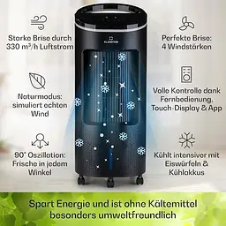 Охолоджувач повітря Klarstein IceWind Plus Smart 4-in-1 (10040212) - мініатюра 7